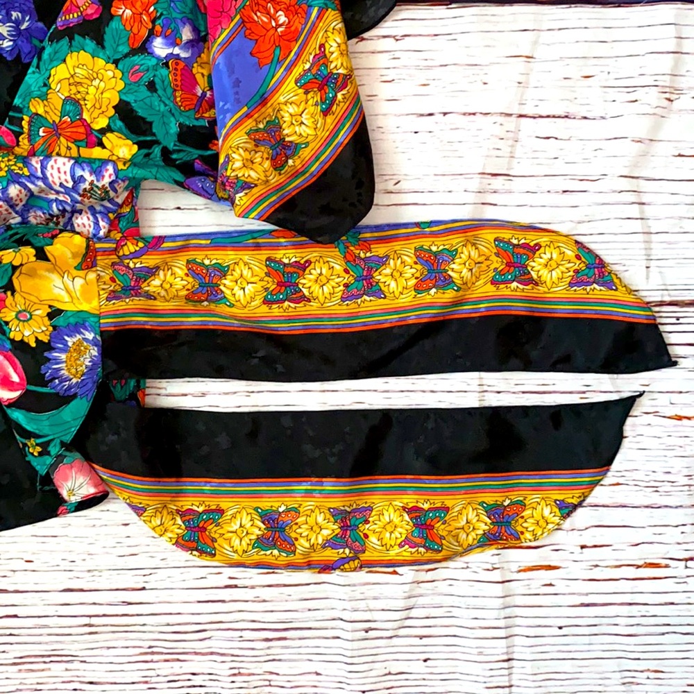 Vintage LA Chemise Floral Flutter Top Large - Picture 9 of 9